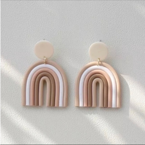 Boho bohemian Rainbow neutral colors Fall New Earrings New In Style - Picture 2 of 7